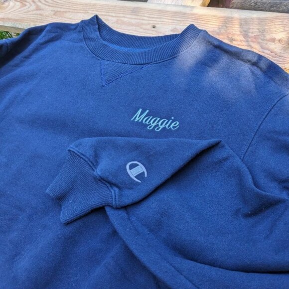 Champion Women's White and Navy Jumper - Picture 4 of 4